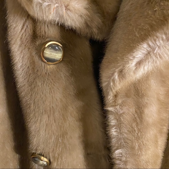 Vintage Tissavel Faux Fur Coat - Picture 6 of 7